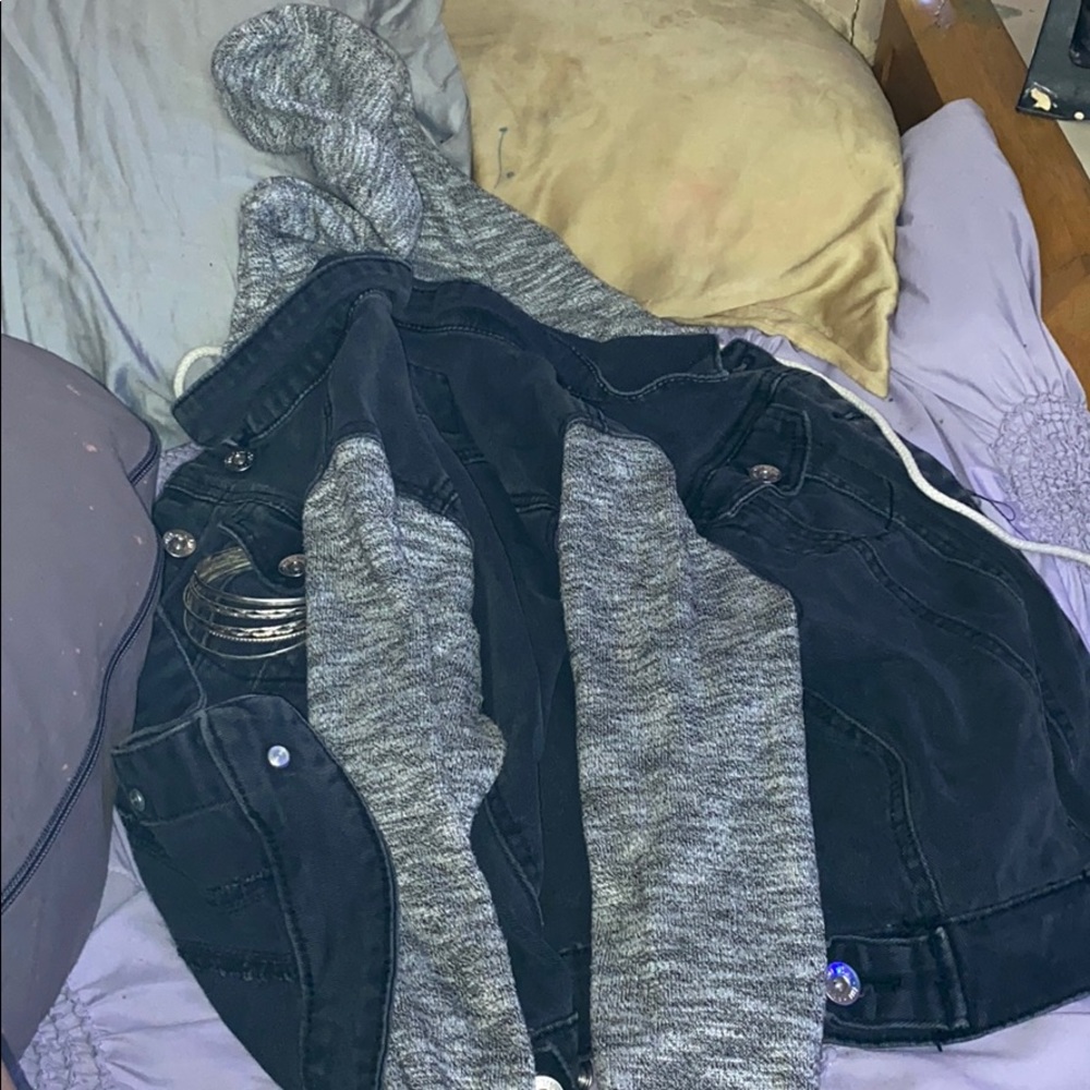 Black jean jacket
